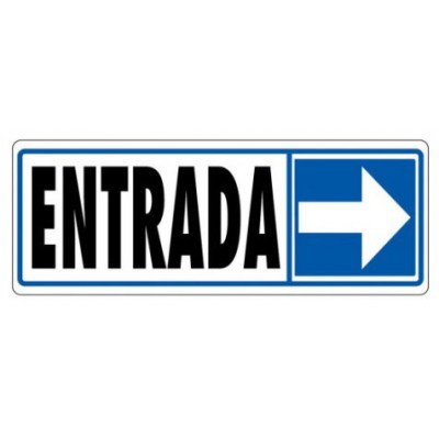 SEÑAL "ENTRADA (DERECHA)" 175X65 PVC GRIS ARCHIVO 2000 6177-09 GS (Espera 4 dias) en Huesoi